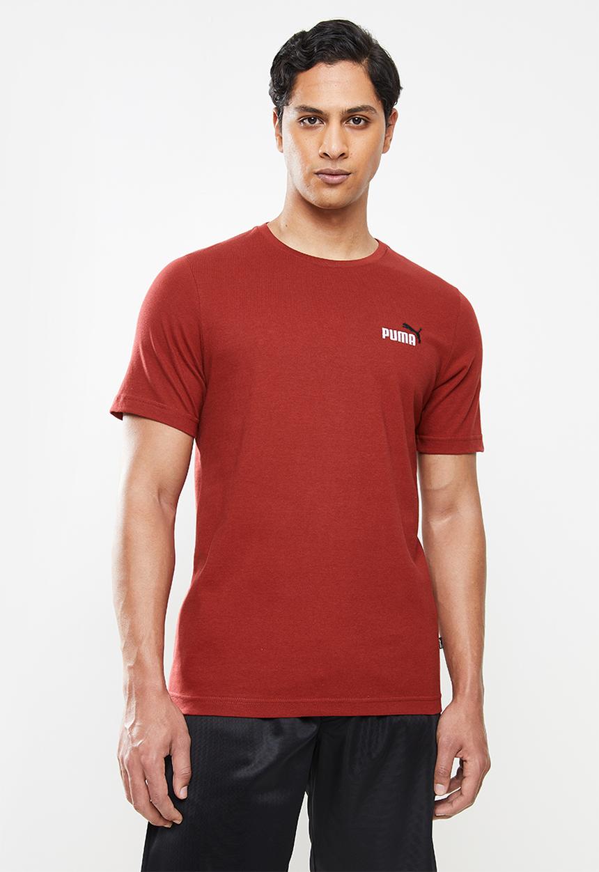 PUMA - Ess+ embroidery logo tee m - intense red