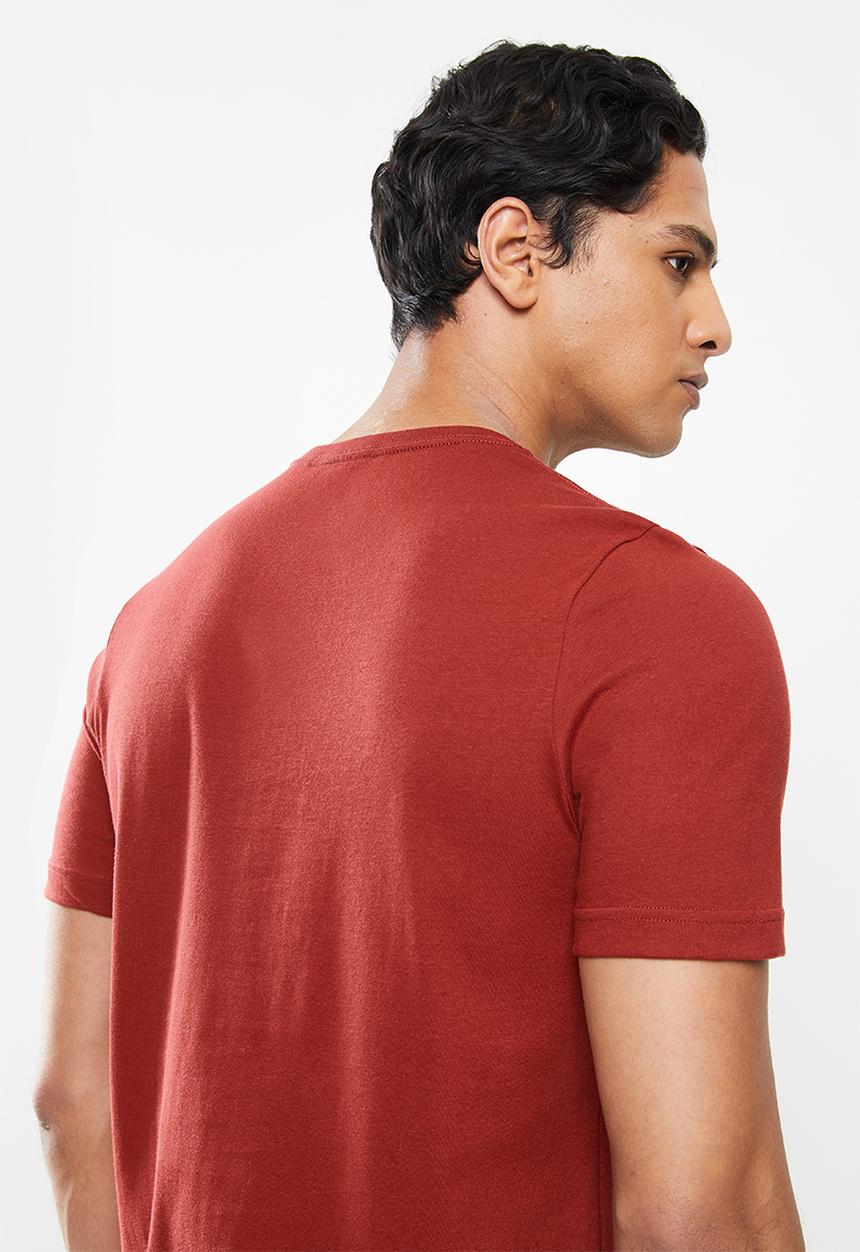 PUMA - Ess+ embroidery logo tee m - intense red