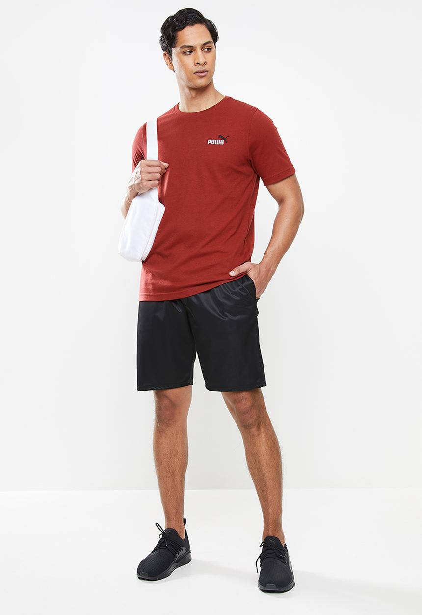 PUMA - Ess+ embroidery logo tee m - intense red