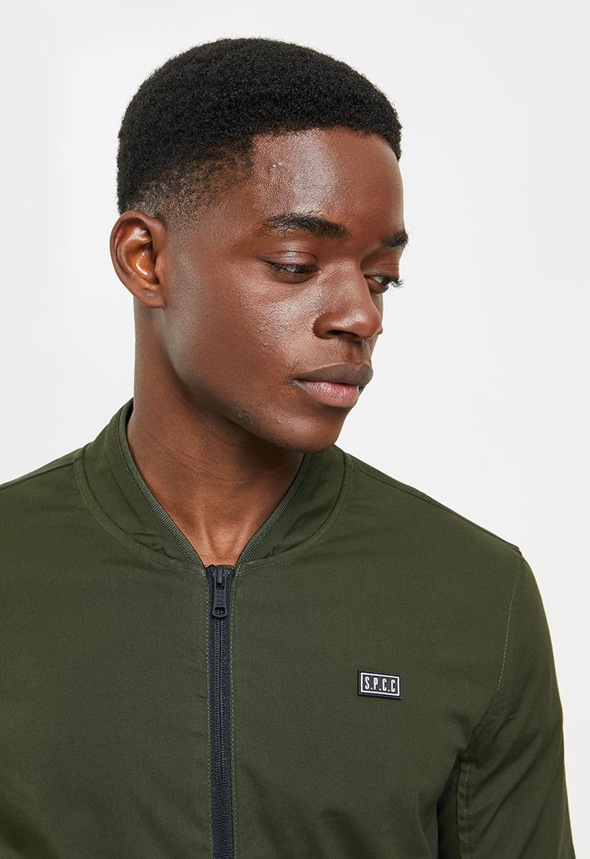S.P.C.C - Walcott regular fit baseball jacket - vetivier