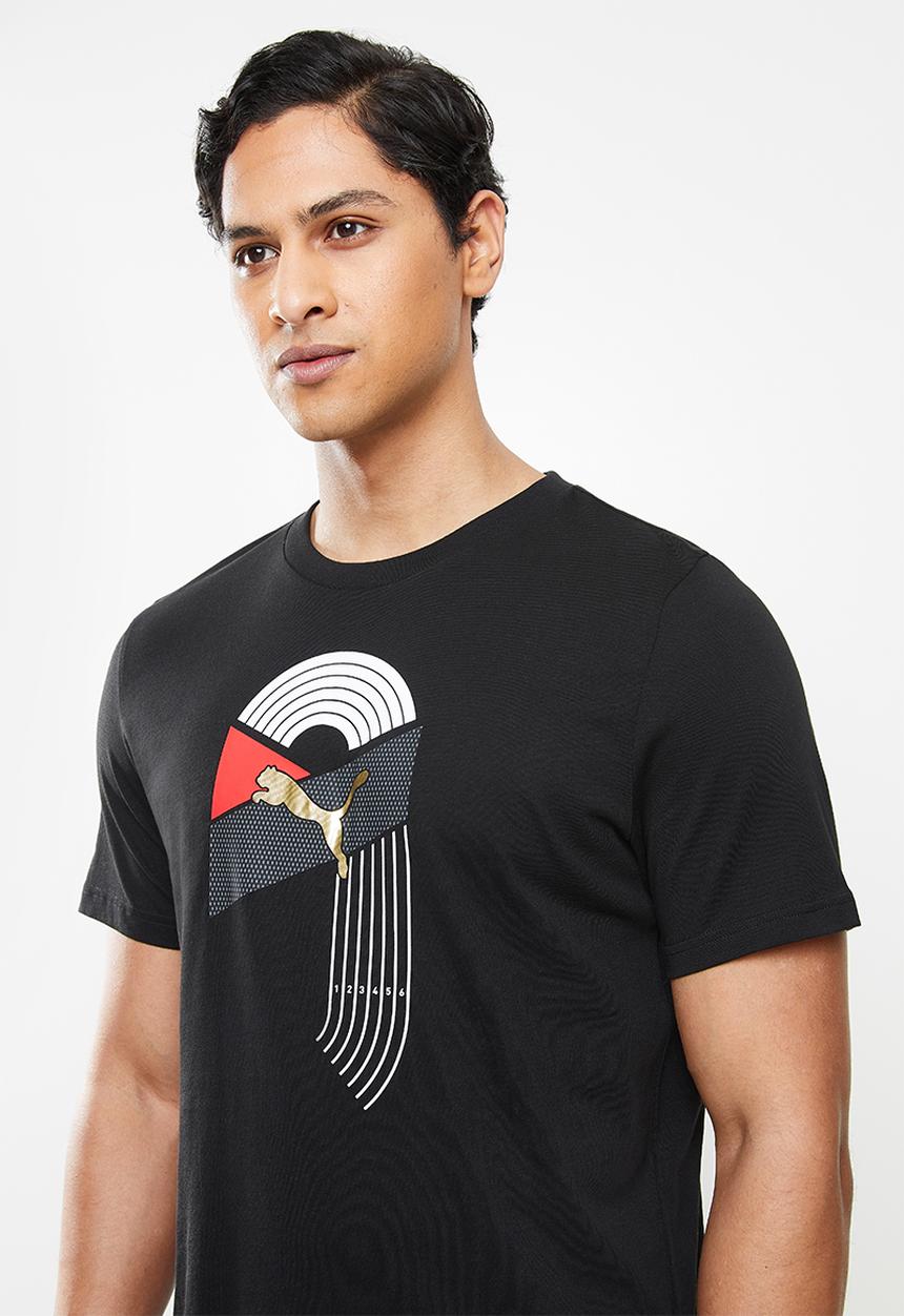 PUMA - As graphic tee - puma black