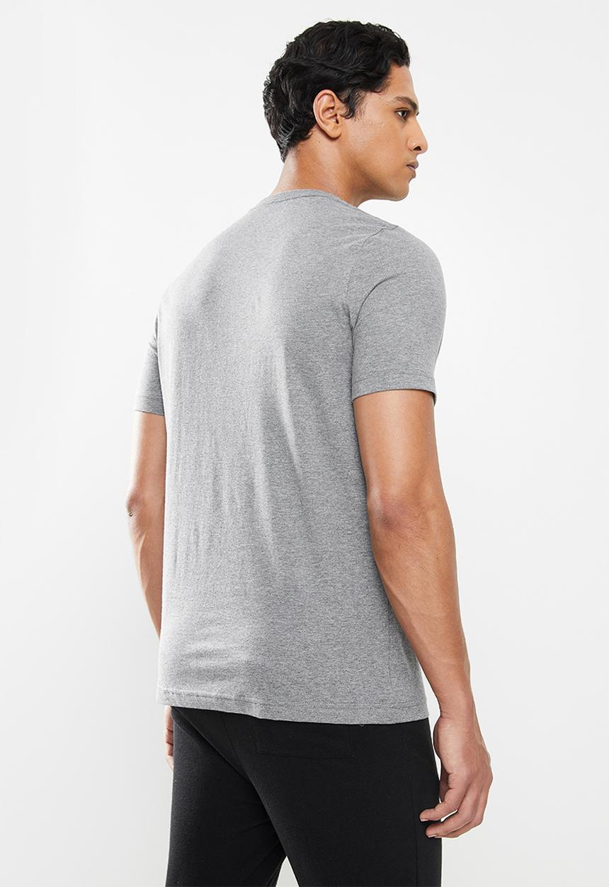 PUMA - Ess logo tee m - medium gray heather
