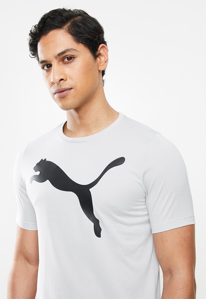PUMA - Active big logo tee - gray violet