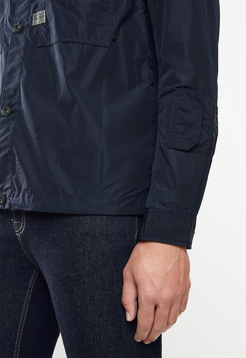 G-STAR - 2 Flap pocket relaxed long sleeve overshirt  - mazarine blue