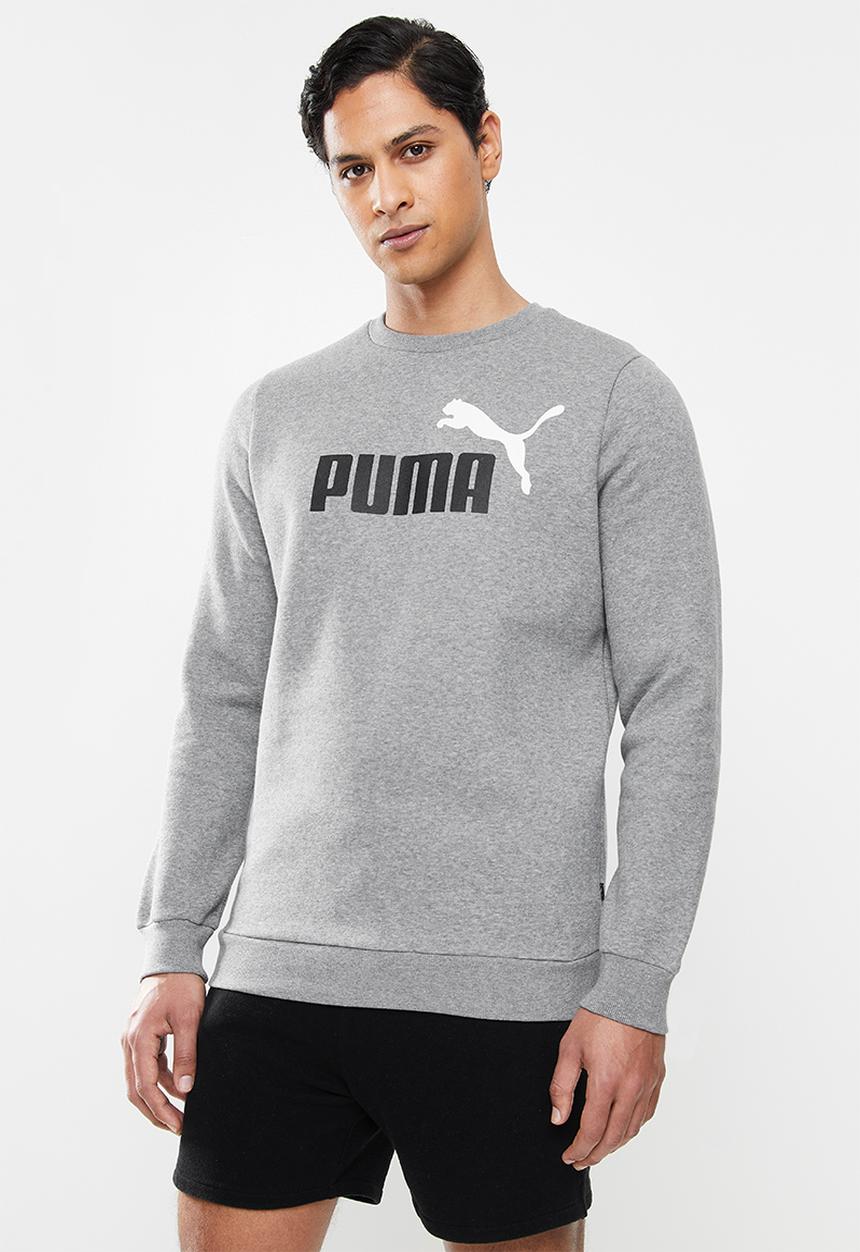 PUMA - Ess+ 2 col big logo crew fl - grey