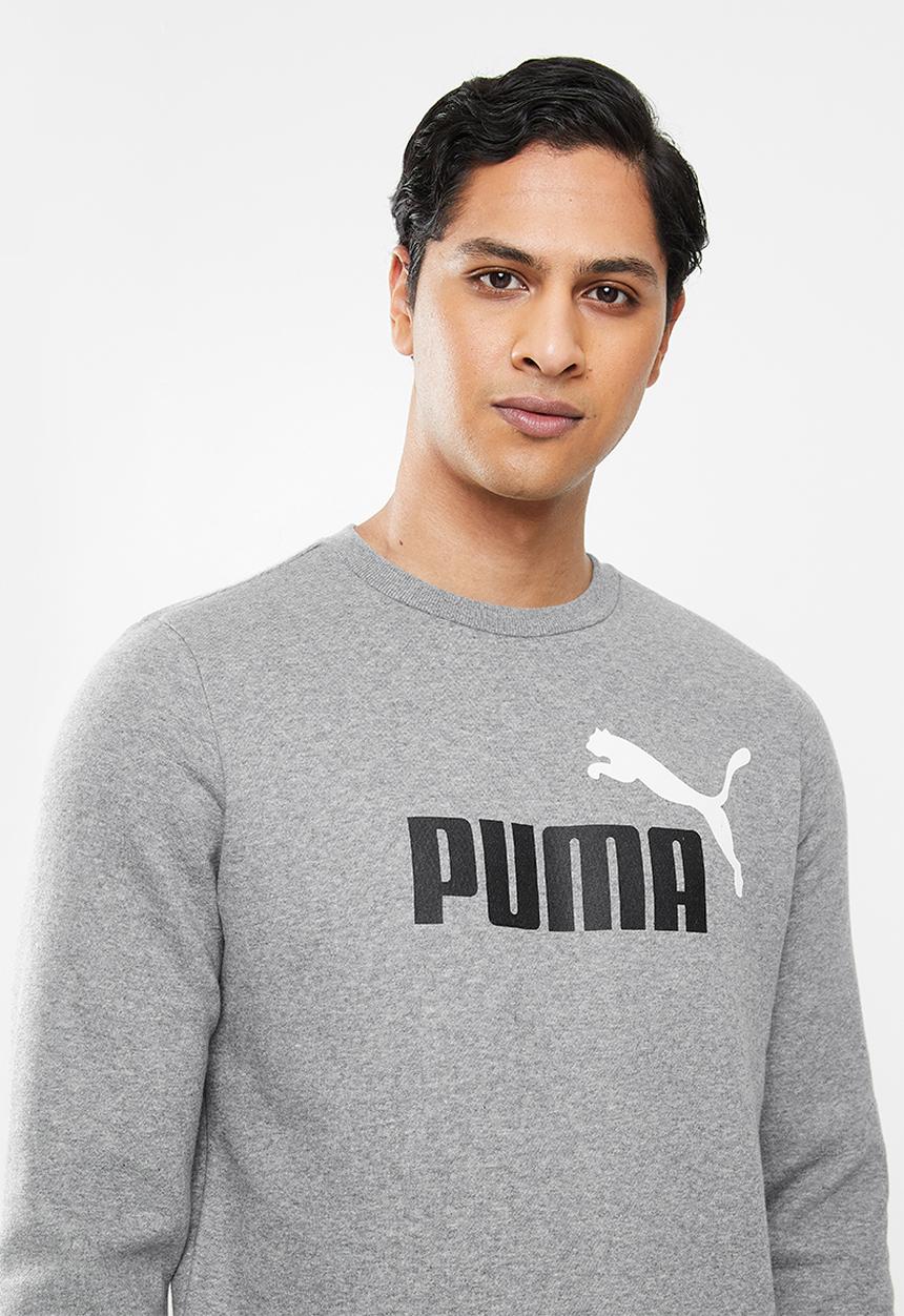 PUMA - Ess+ 2 col big logo crew fl - grey