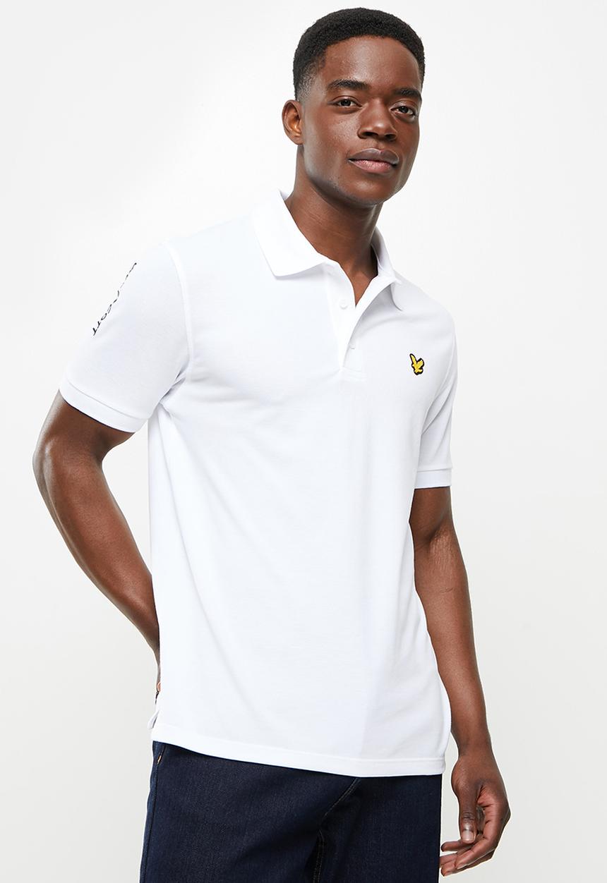 Lyle & Scott - Sleeve logo polo - white