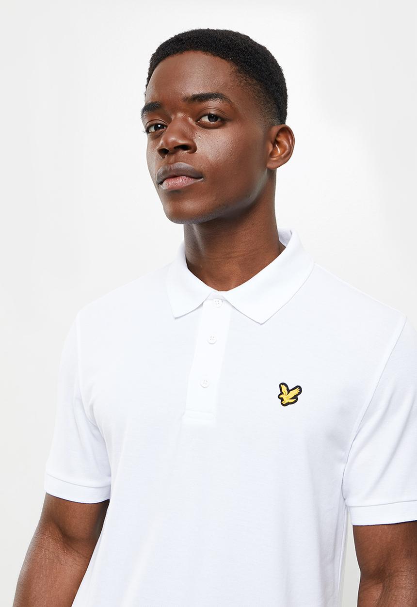 Lyle & Scott - Sleeve logo polo - white
