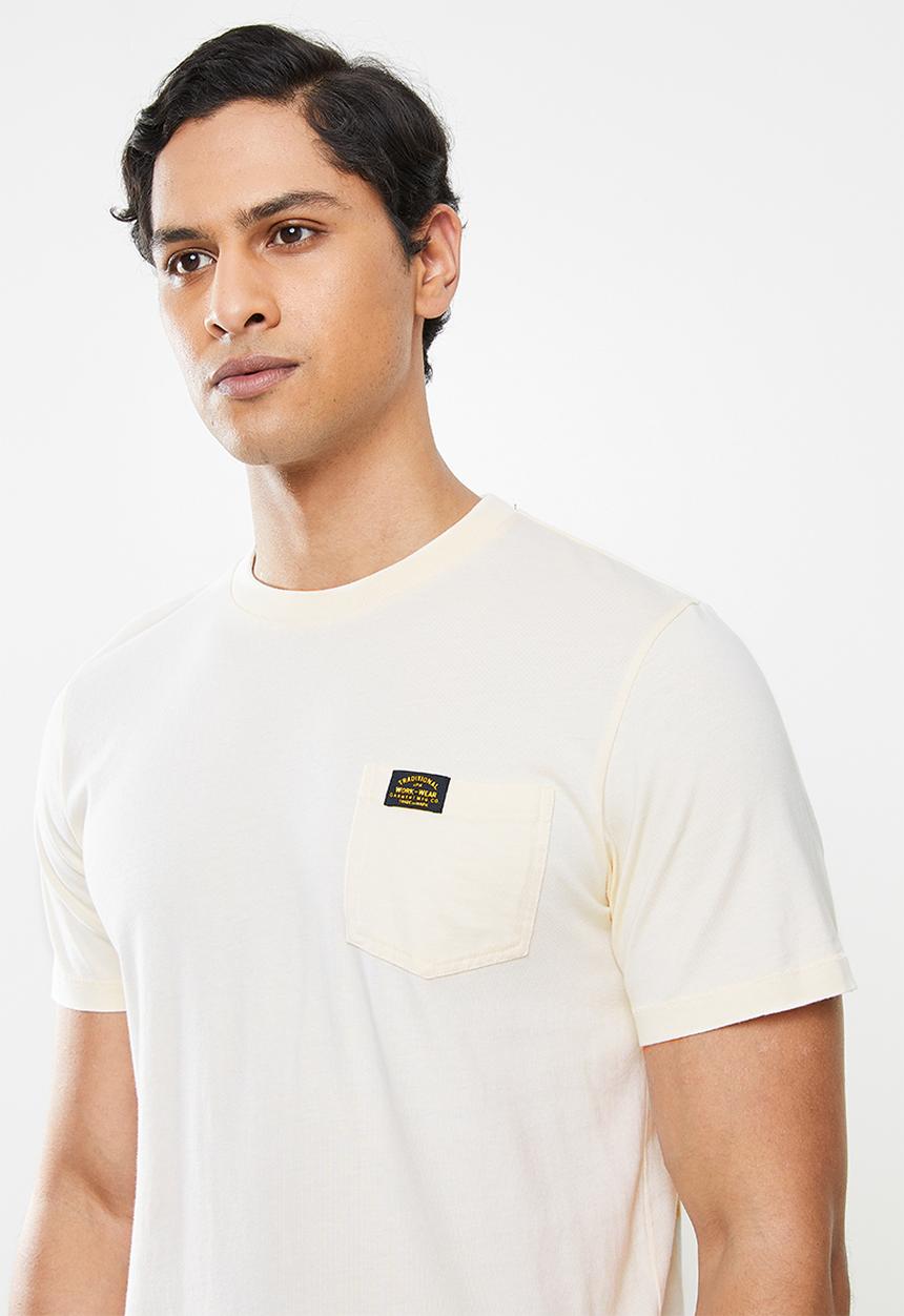 Superdry. - Workwear pocket tee - beige 