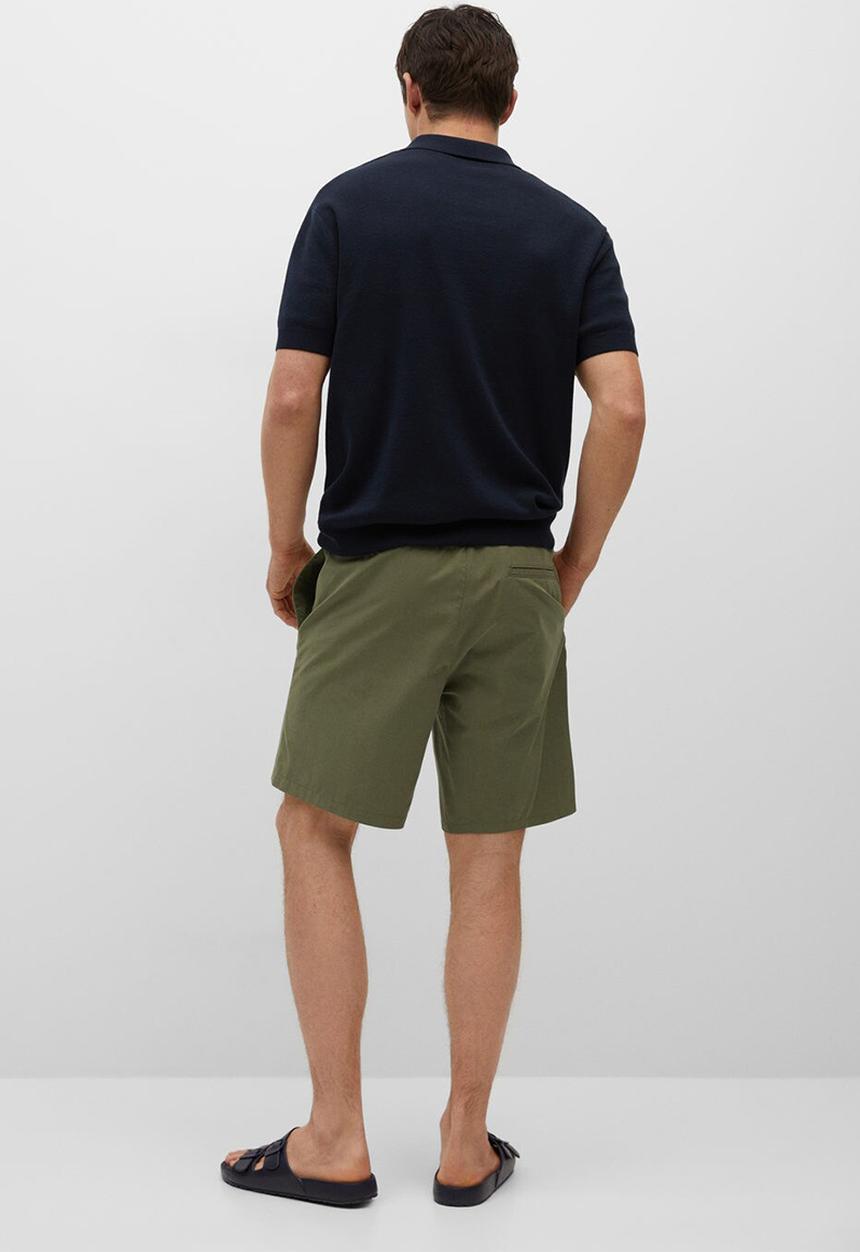 MANGO - Bermuda shorts venise - khaki