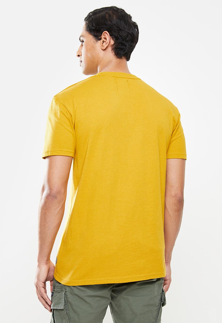 Superdry. - Heritage mountain relax tee - yellow 