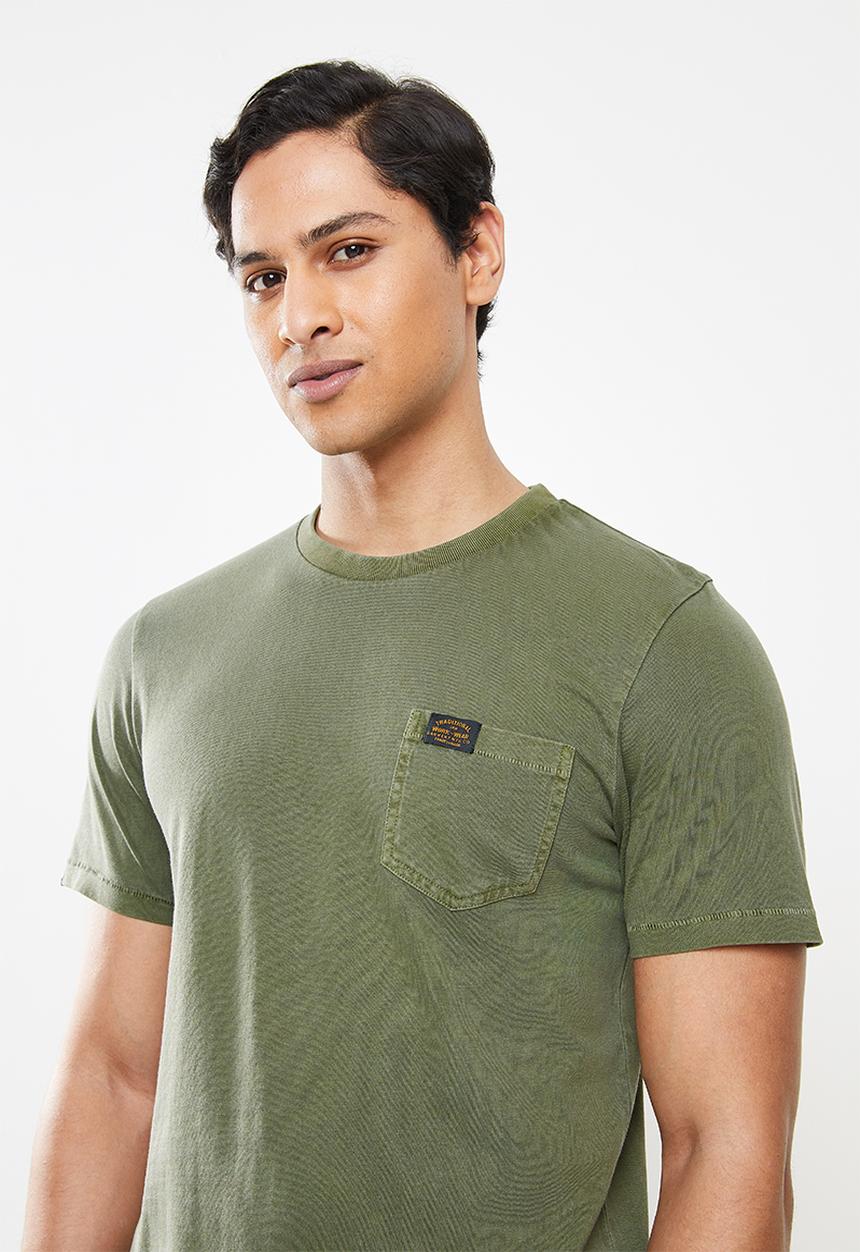 Superdry. - Workwear pocket tee - green 