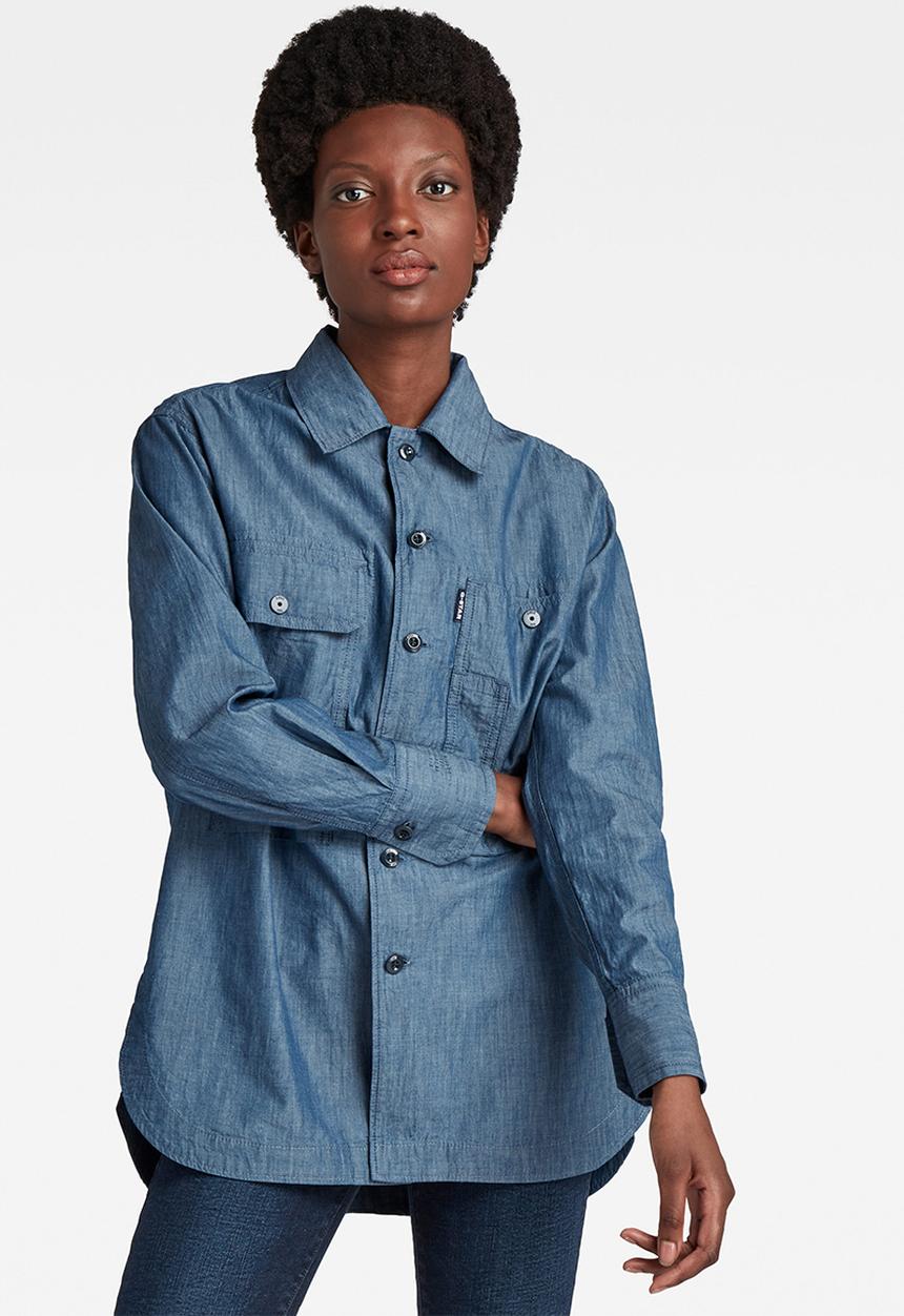 G-STAR - Boyfriend shirt - rinsed