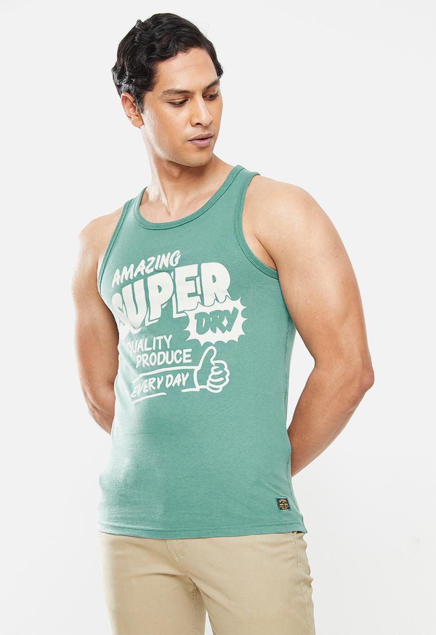 Superdry. - Workwear graphic vest - cerulean dusk