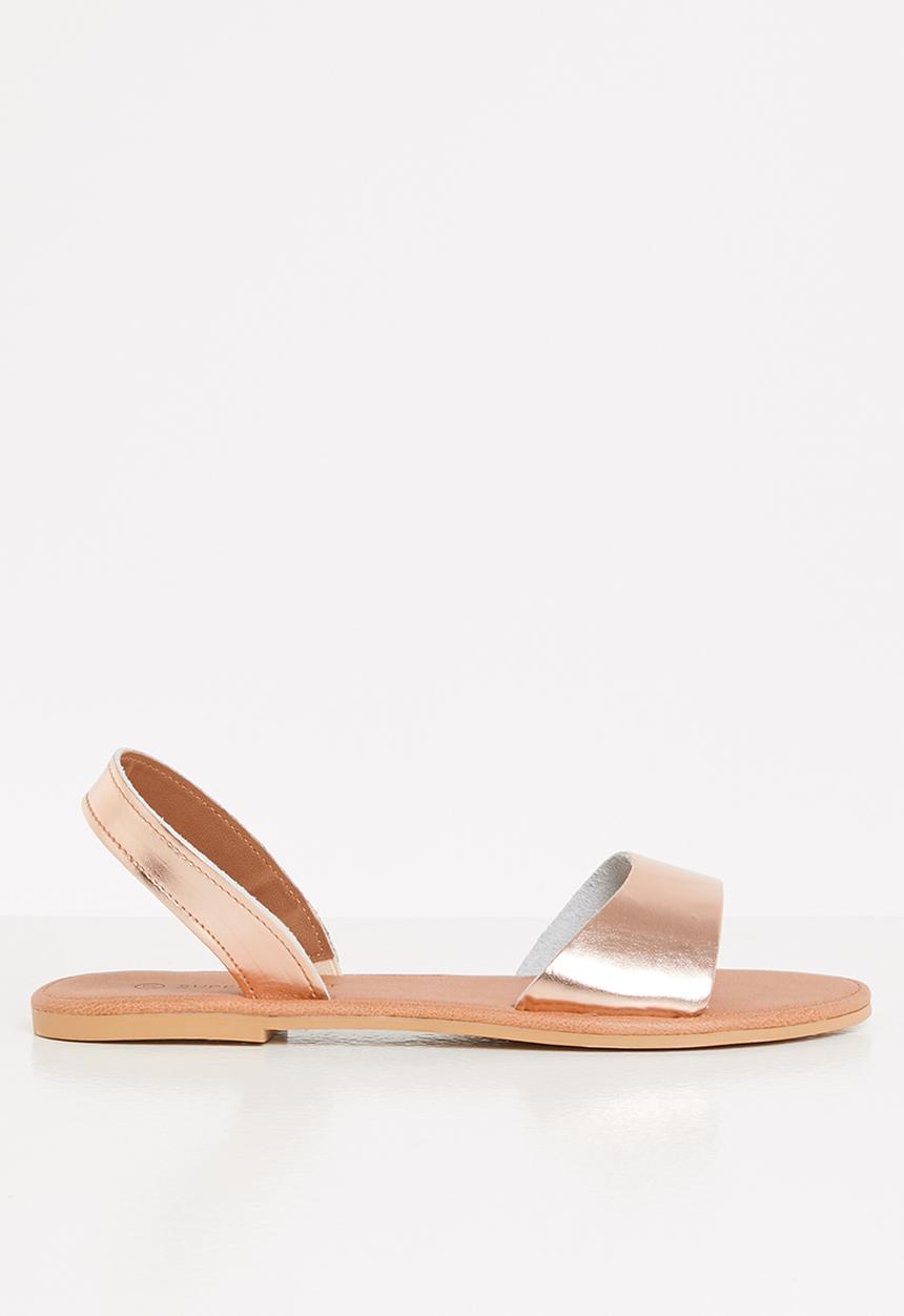 Superbalist - Abby leather slingback sandals - rose gold