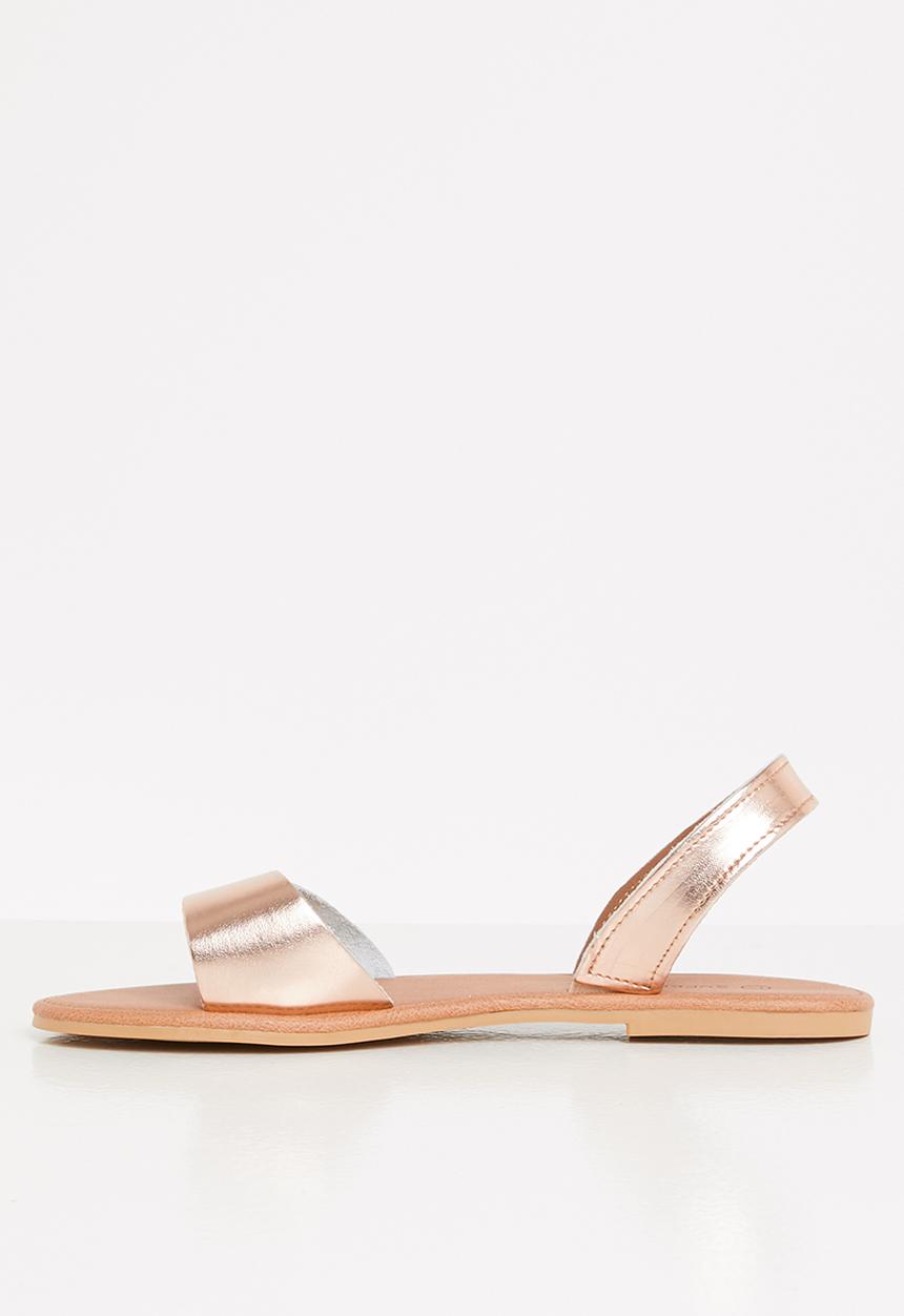 Superbalist - Abby leather slingback sandals - rose gold