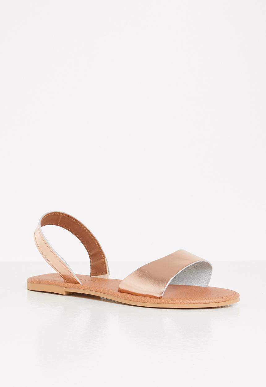 Superbalist - Abby leather slingback sandals - rose gold