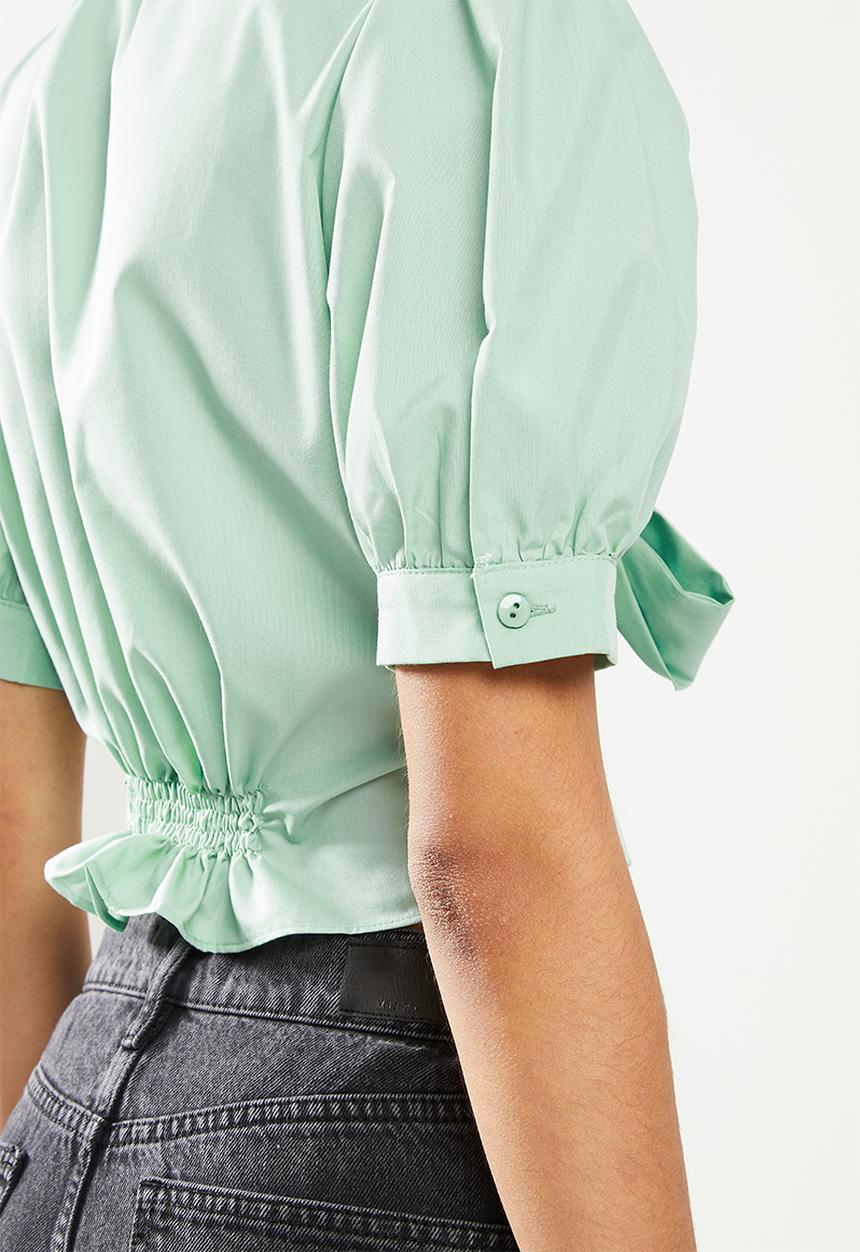 Trendyol - Tie detailed blouse - mint