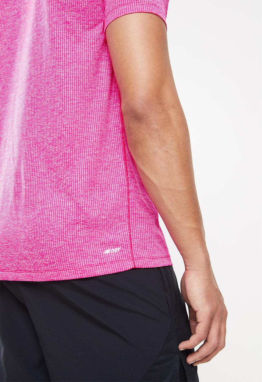 New Balance  - Tenacity short sleeve - pink glo
