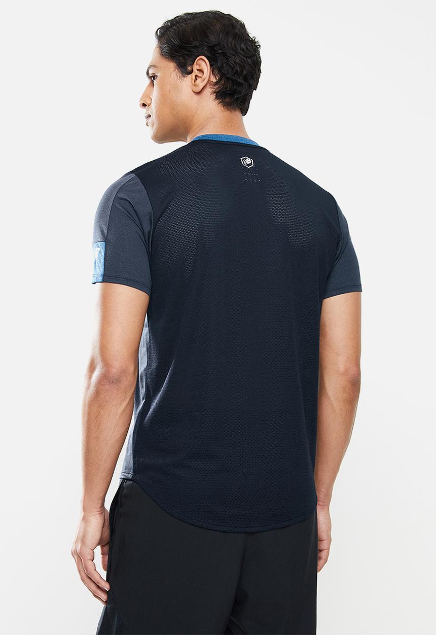 New Balance  - Fast flight short sleeve  print - eclipse 