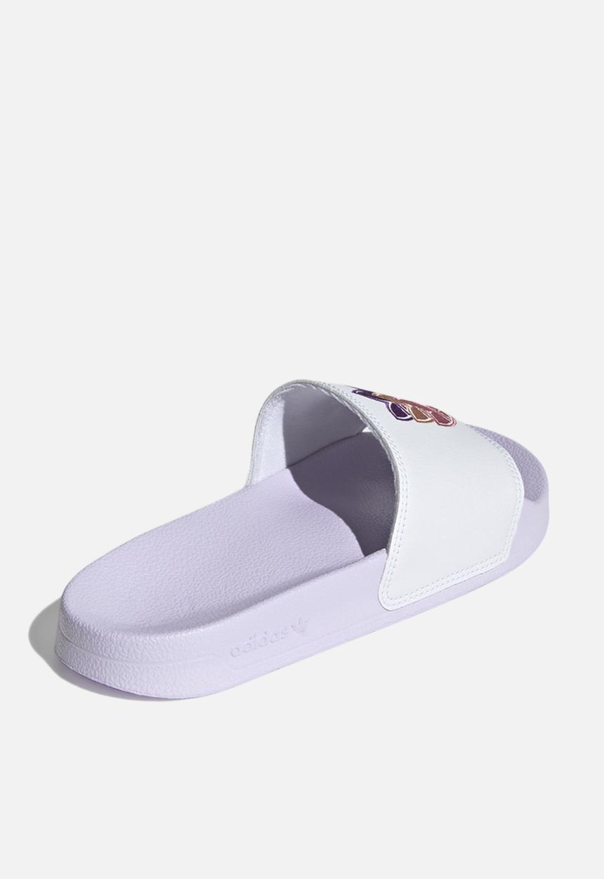 adidas Originals - Adilette lite w - ftwr white/purple tint/rose tone