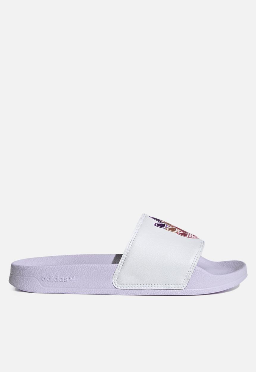adidas Originals - Adilette lite w - ftwr white/purple tint/rose tone