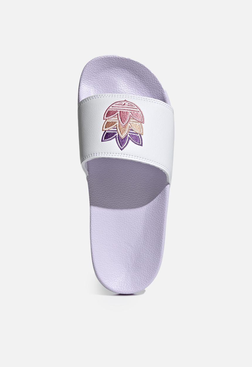 adidas Originals - Adilette lite w - ftwr white/purple tint/rose tone