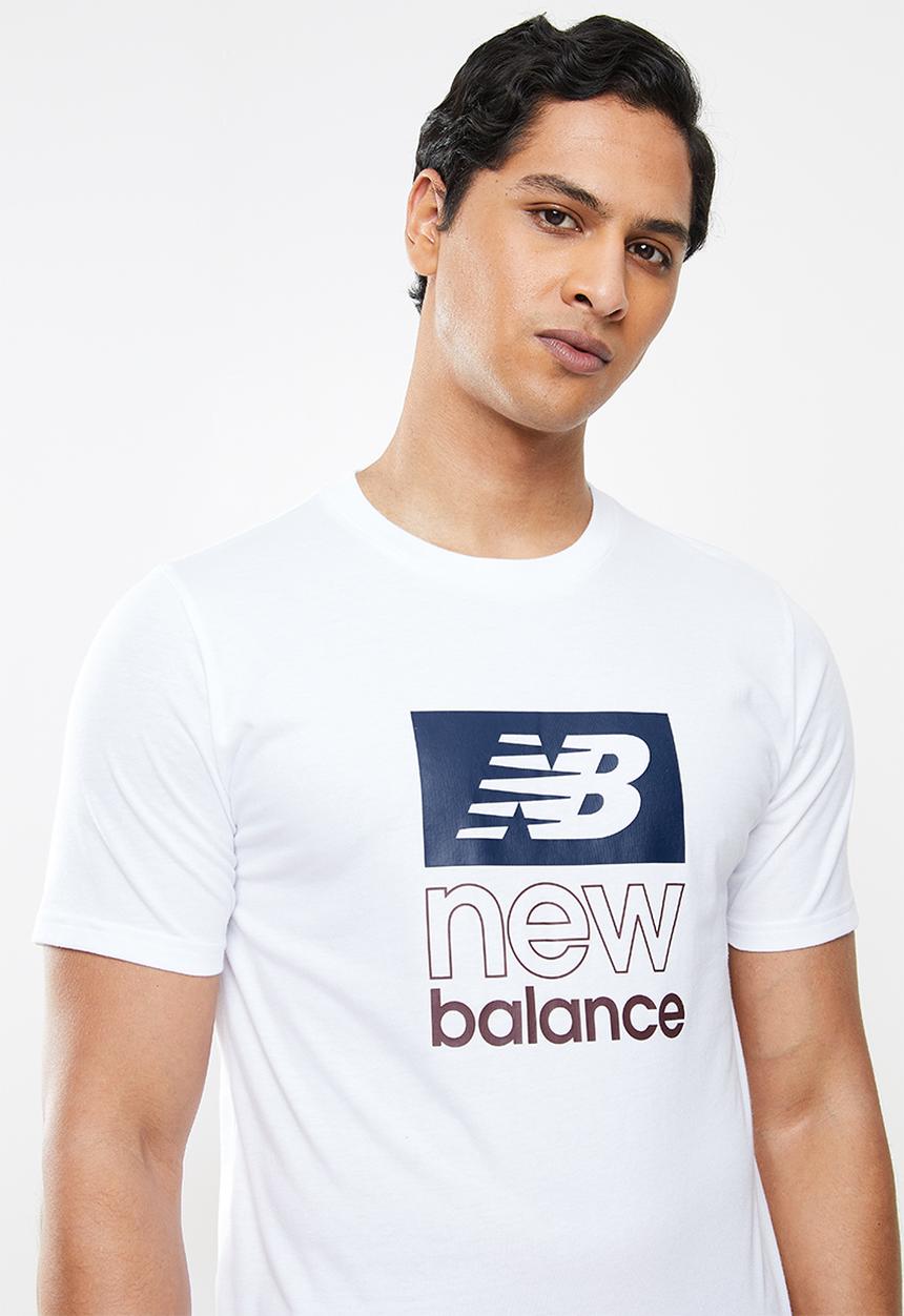 New Balance  - Nb classics graphic tee - white