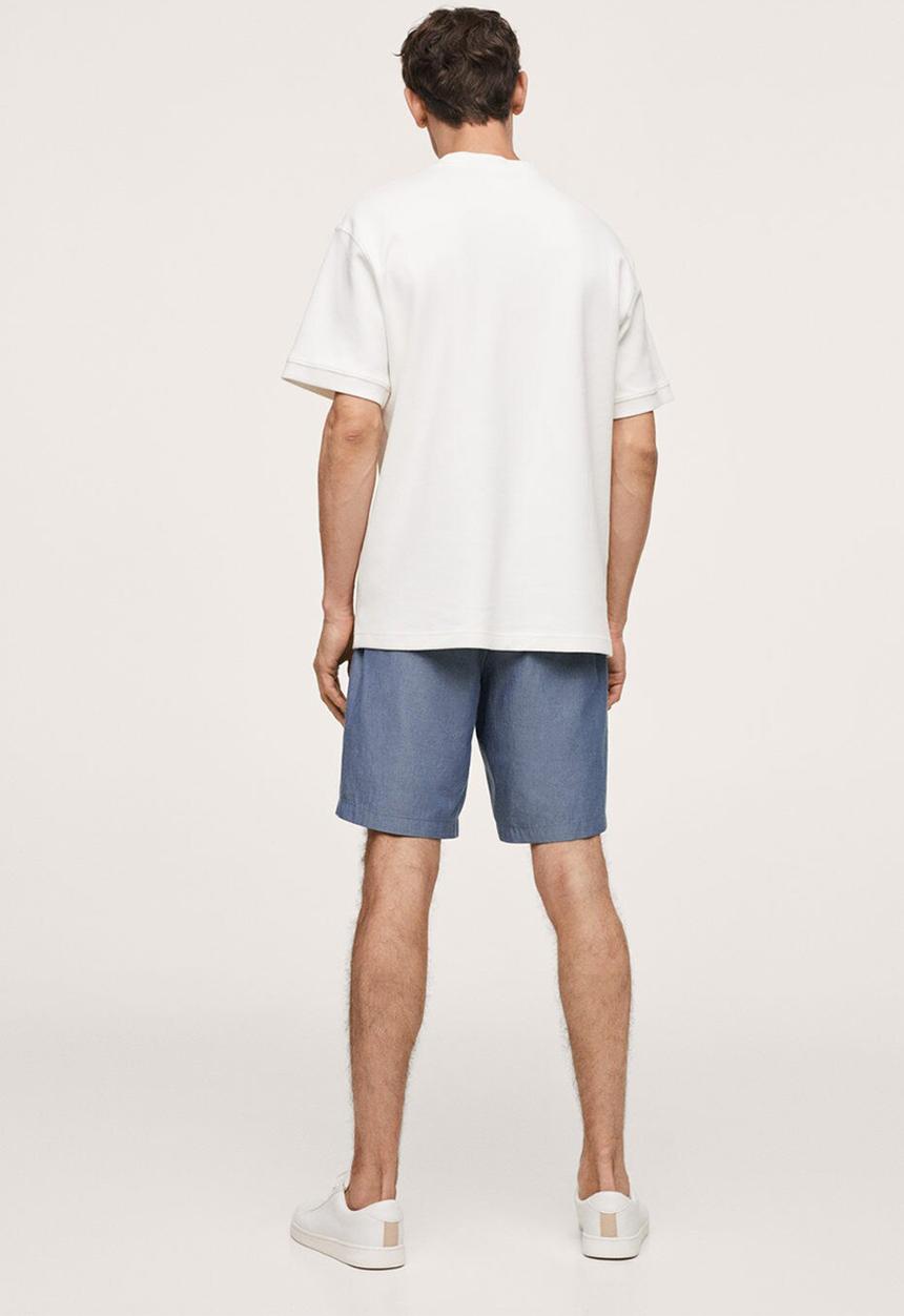 MANGO - Bermuda shorts sakude - light blue