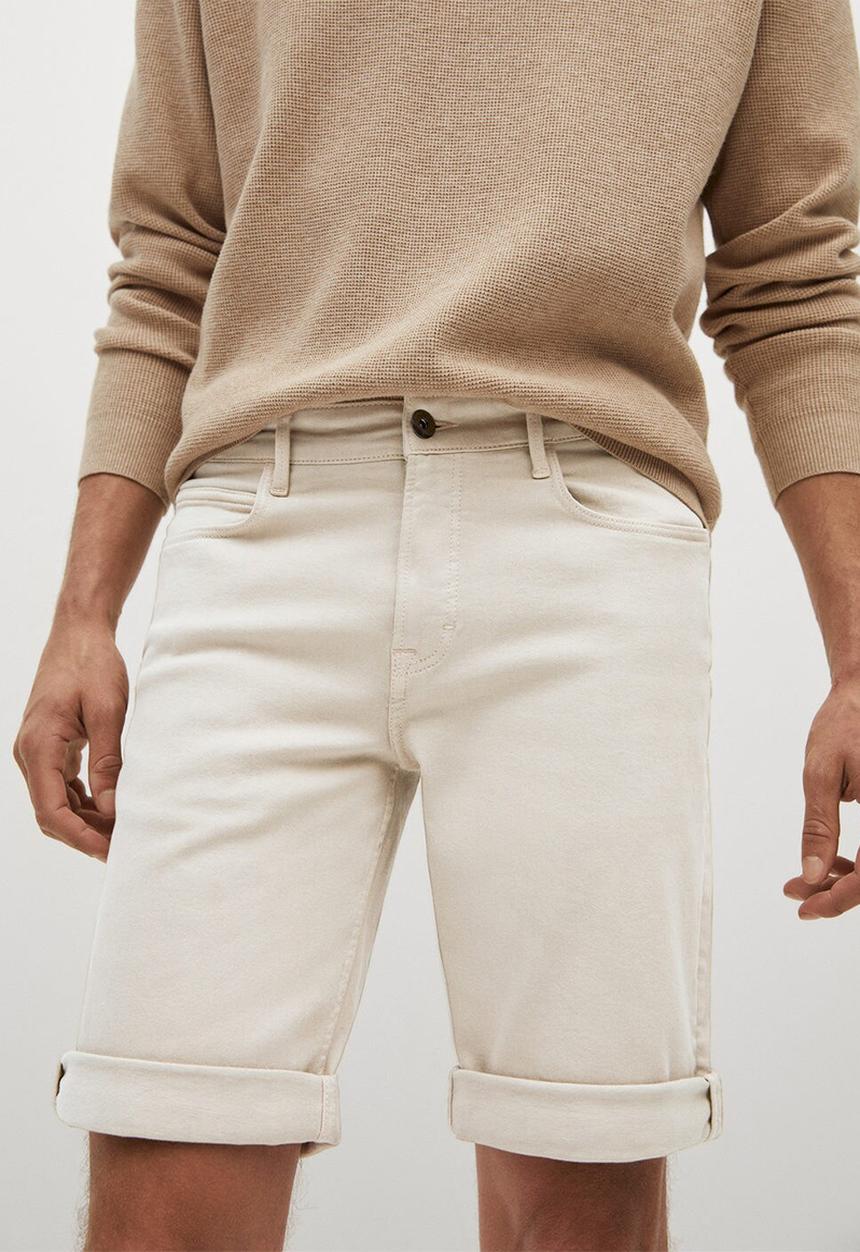 MANGO - Bermuda shorts nepto - light beige