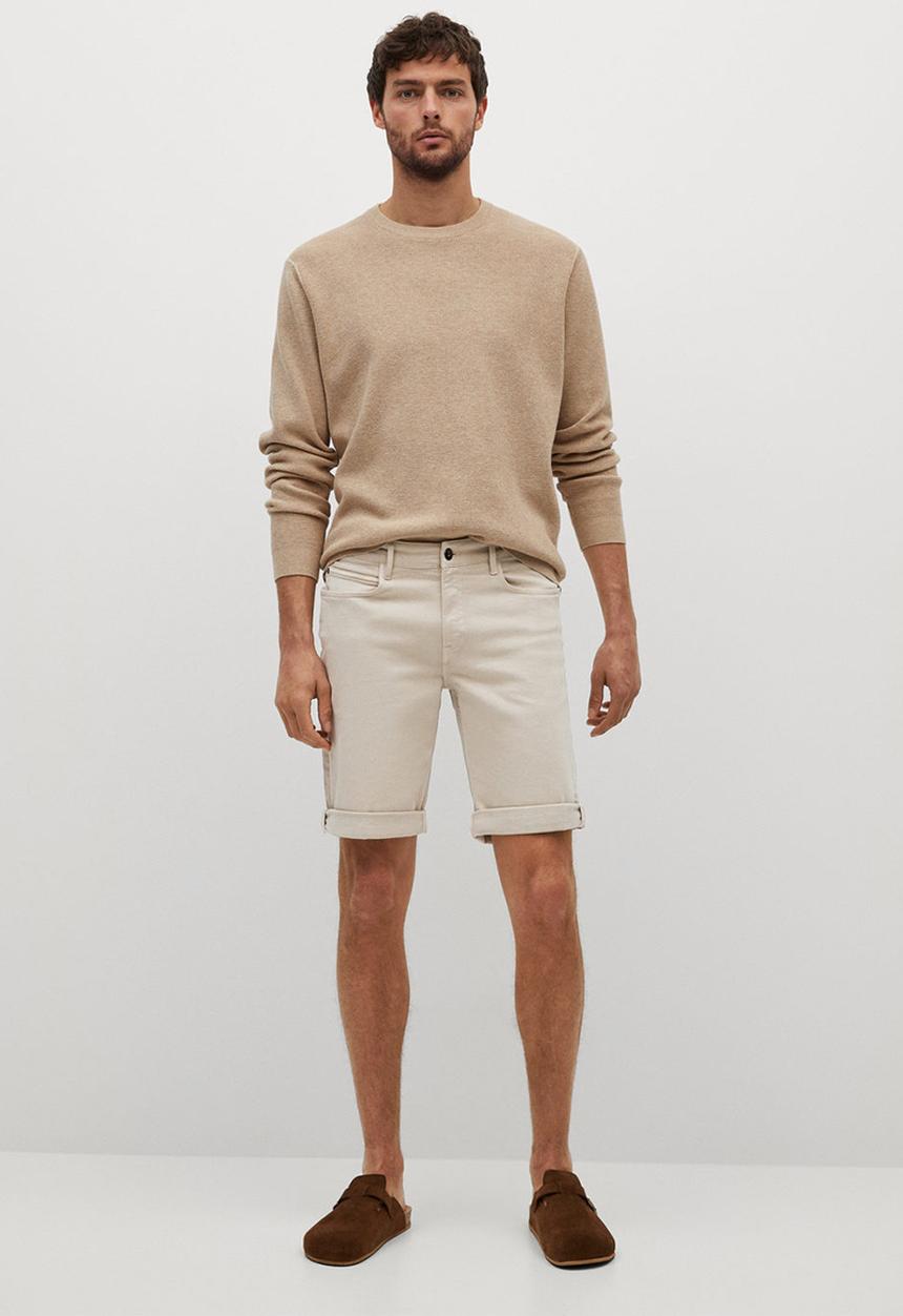 MANGO - Bermuda shorts nepto - light beige