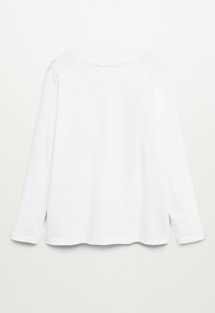 MANGO - T-shirt jungle - white