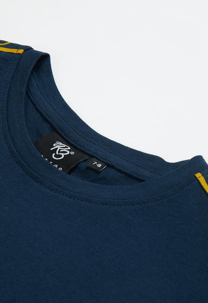 Ripstop - Cringlewood side tape tee - navy