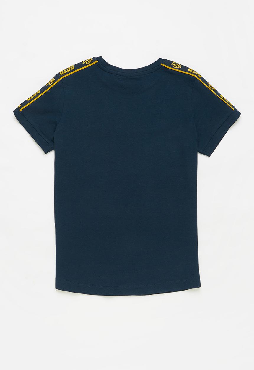Ripstop - Cringlewood side tape tee - navy
