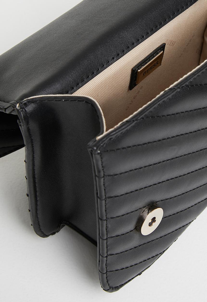GUESS - Noelle mini crossbody flap - black