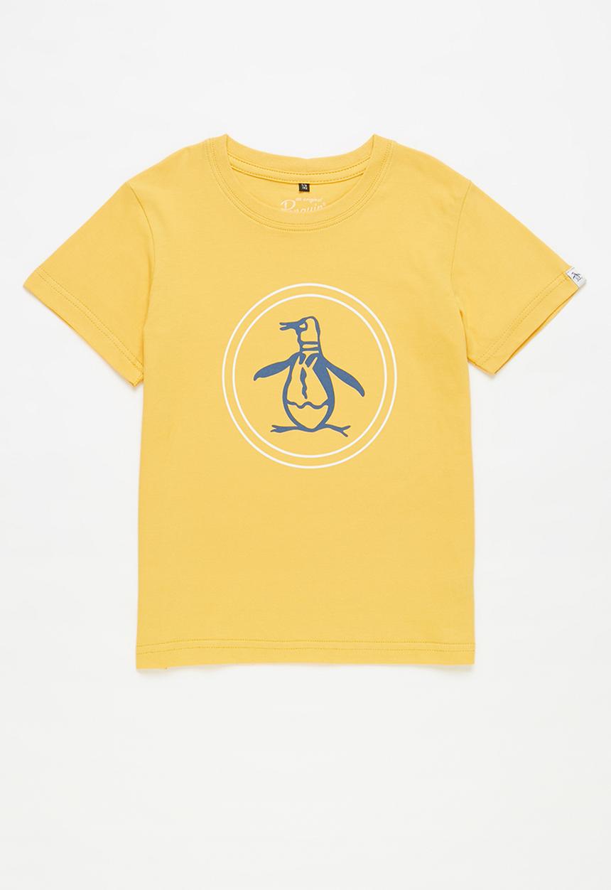 Original Penguin - Circle logo tee - honey gold