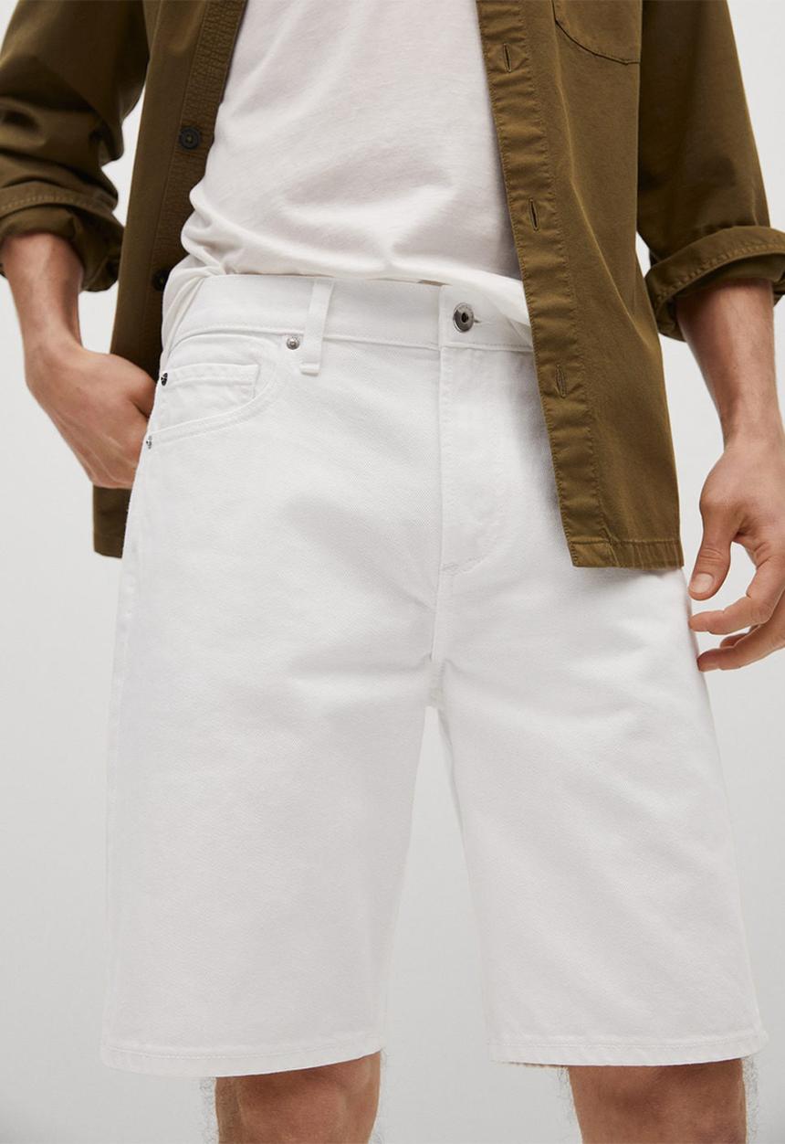 MANGO - Bermuda shorts bebob - white