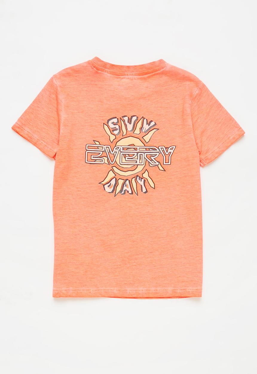 GUESS - Short sleeve fluoro T-shirt - orange 