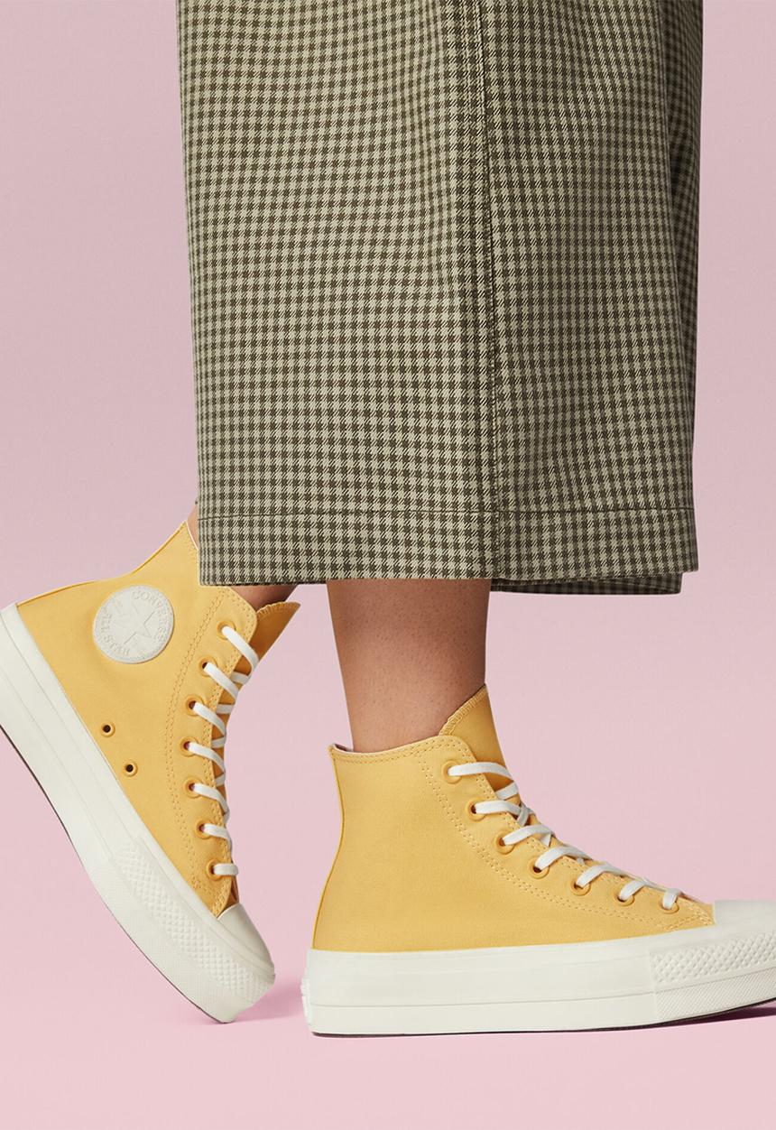 Converse - Chuck taylor all star mix recycled platform - hybrid texture