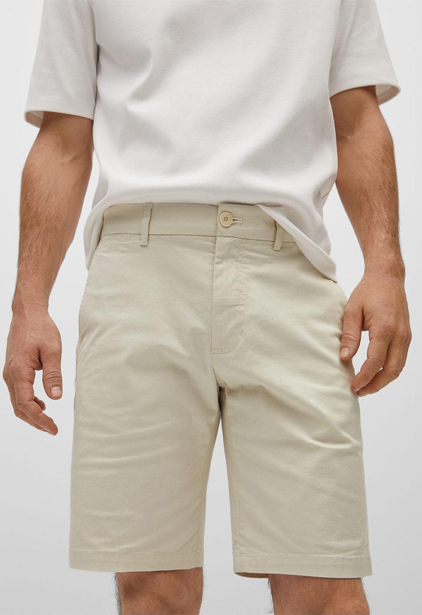 MANGO - Bermuda shorts gracia - light beige
