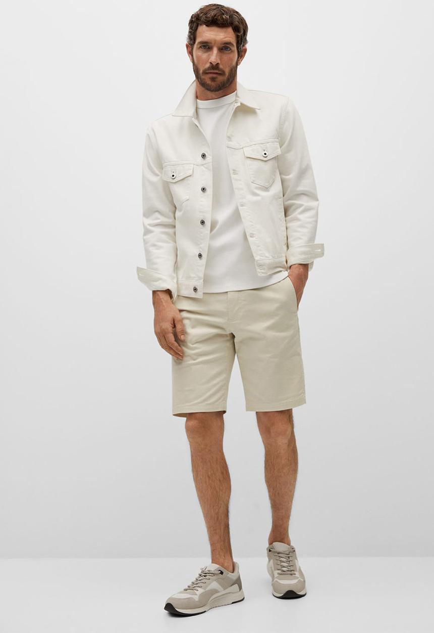 MANGO - Bermuda shorts gracia - light beige