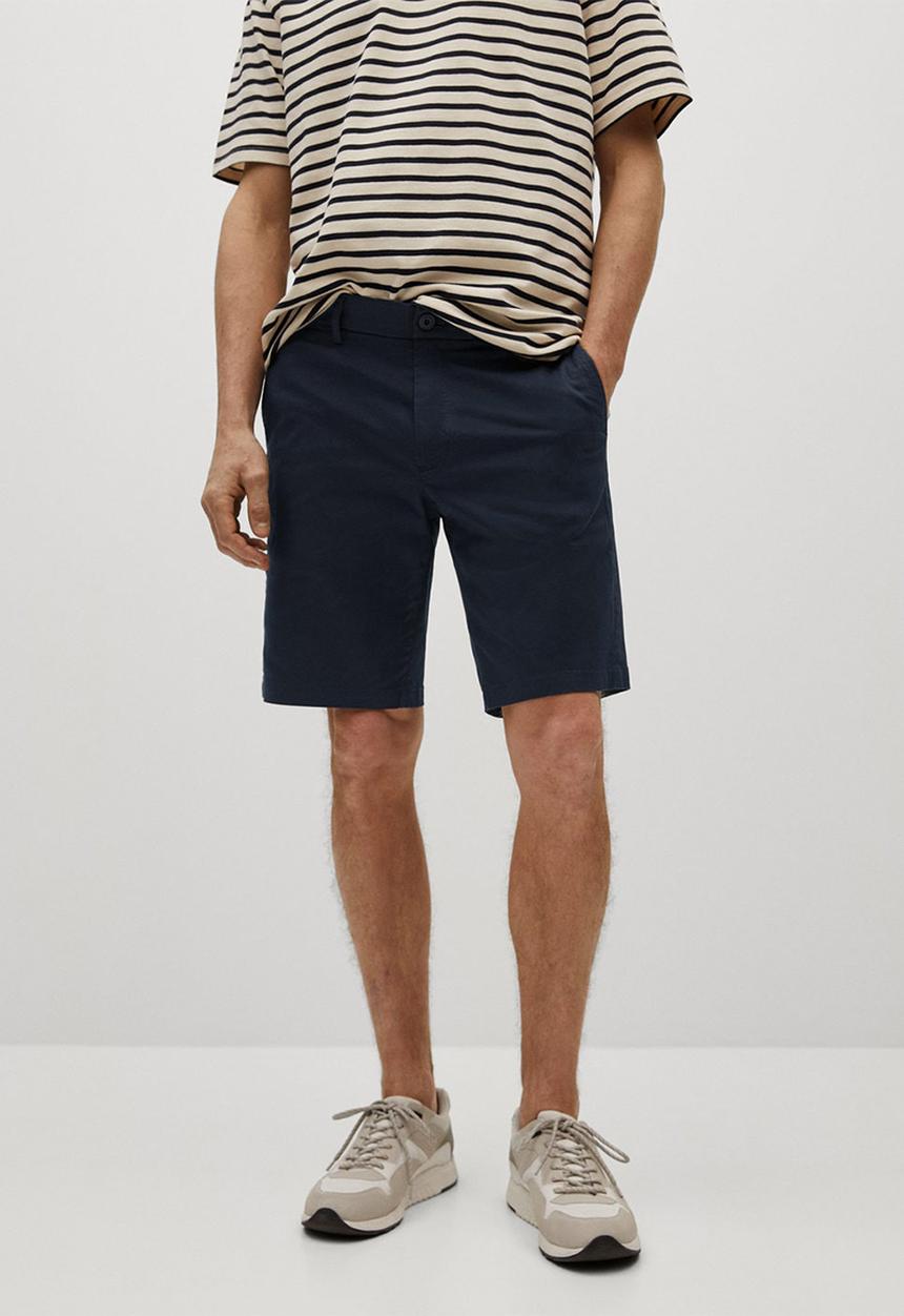 MANGO - Bermuda shorts gracia - navy