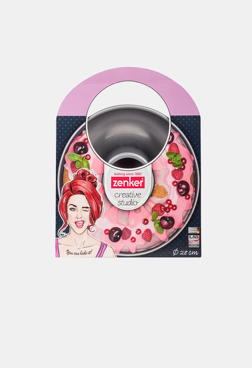 Zenker - Ring cake tin - pink