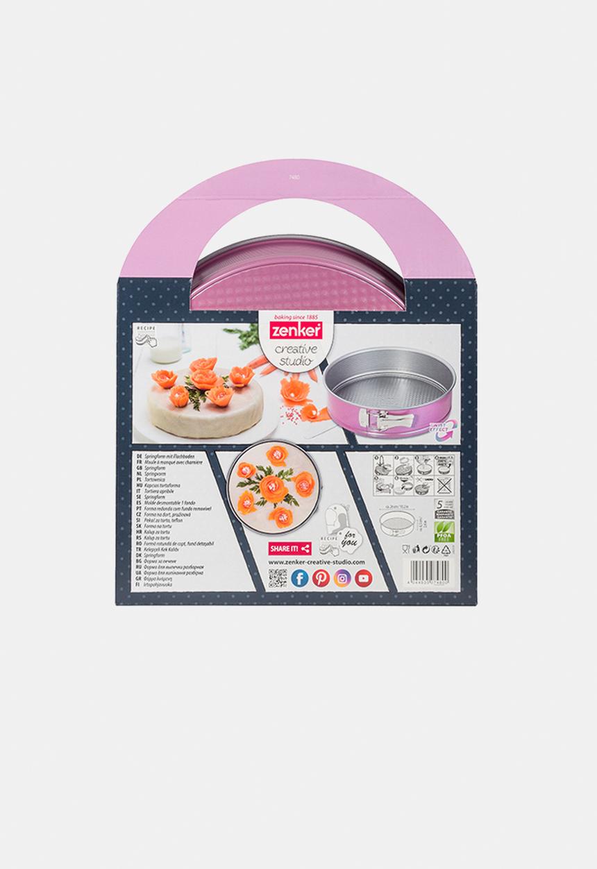 Zenker - Springform with flat base - pink