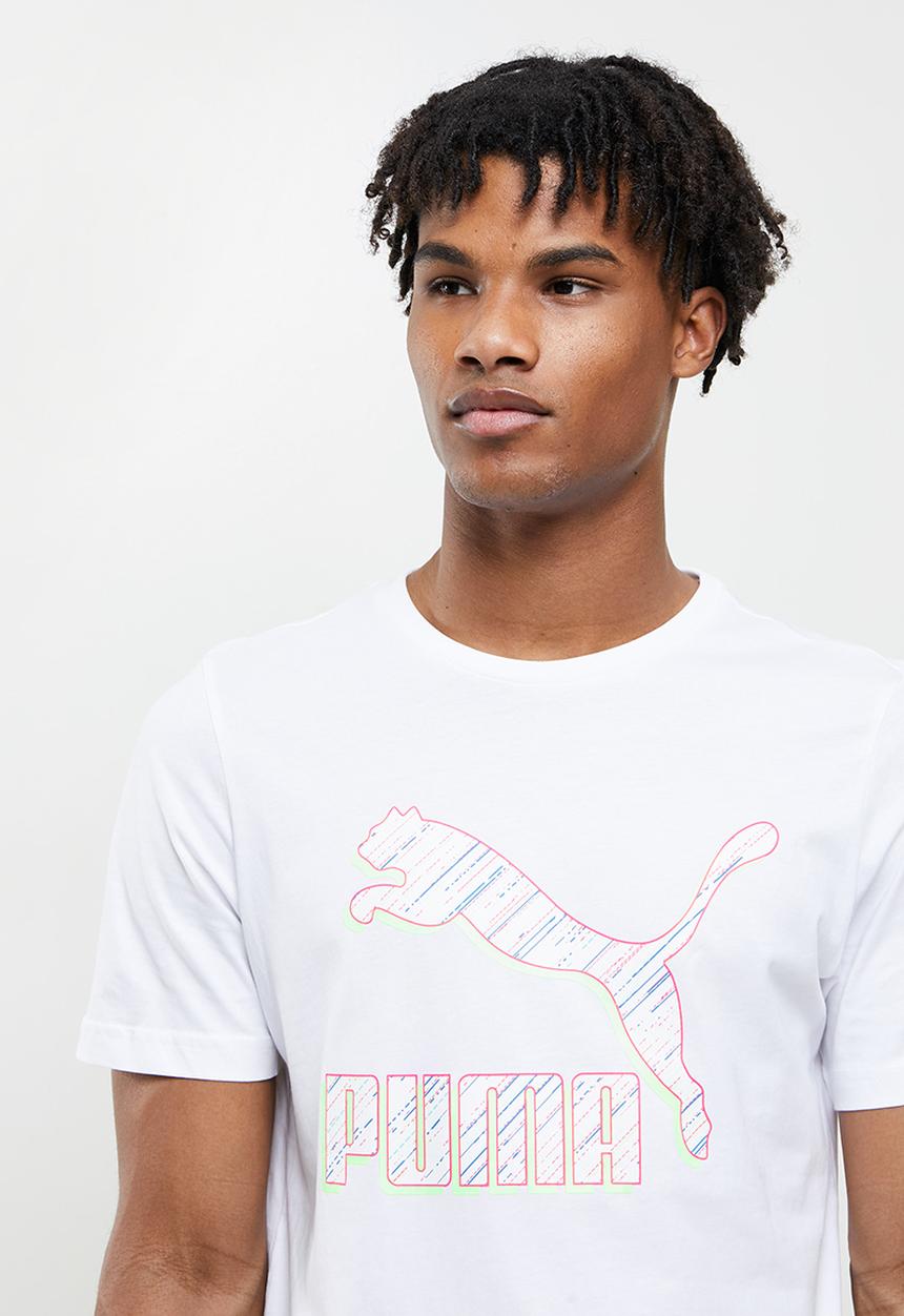 PUMA - Classics logo tee (s) - puma white