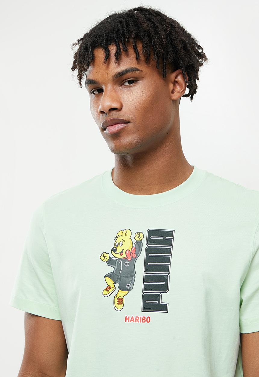 PUMA - Puma x haribo graphic tee - gossamer green