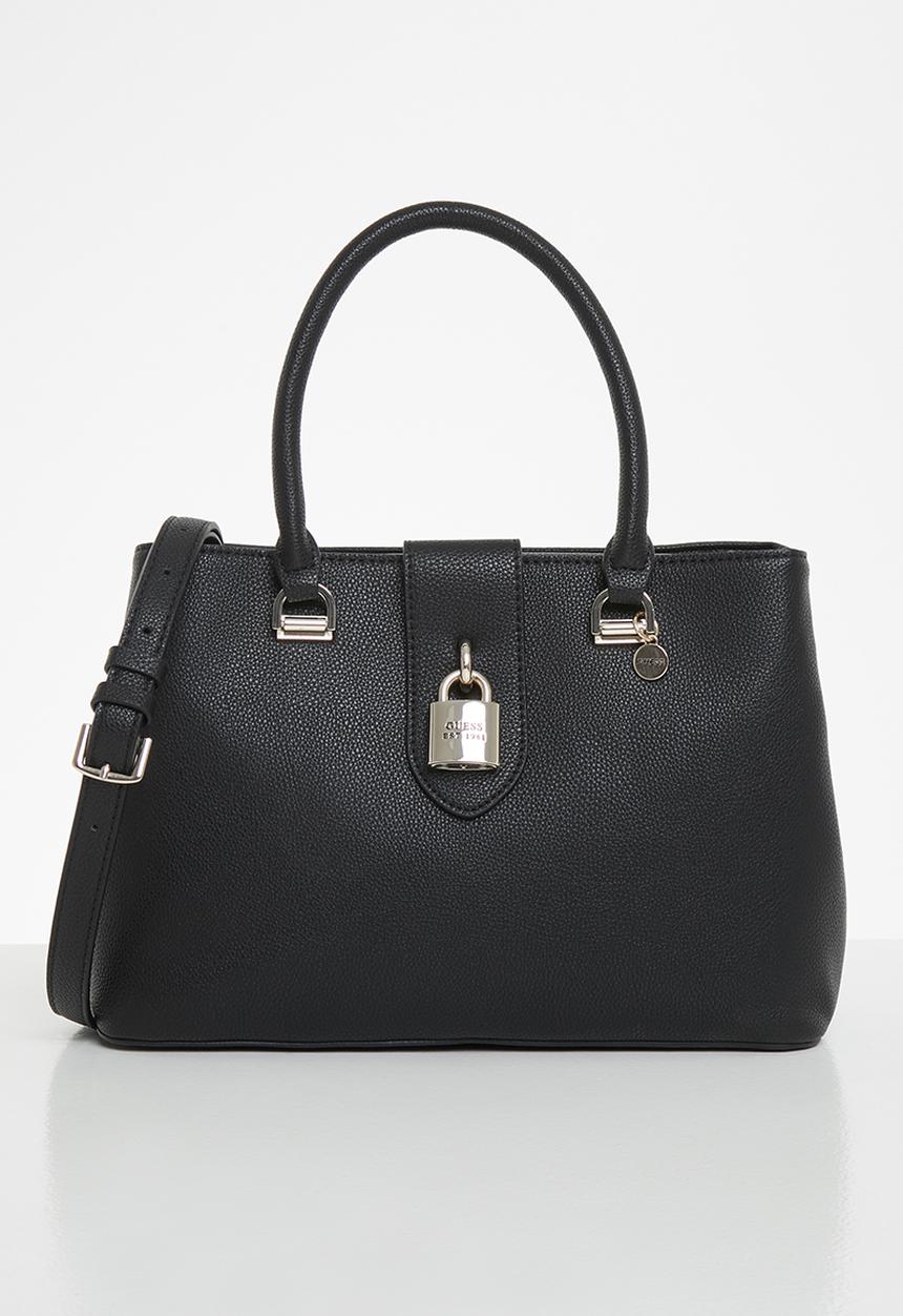 GUESS - Jardine 2 compartment satchel - black
