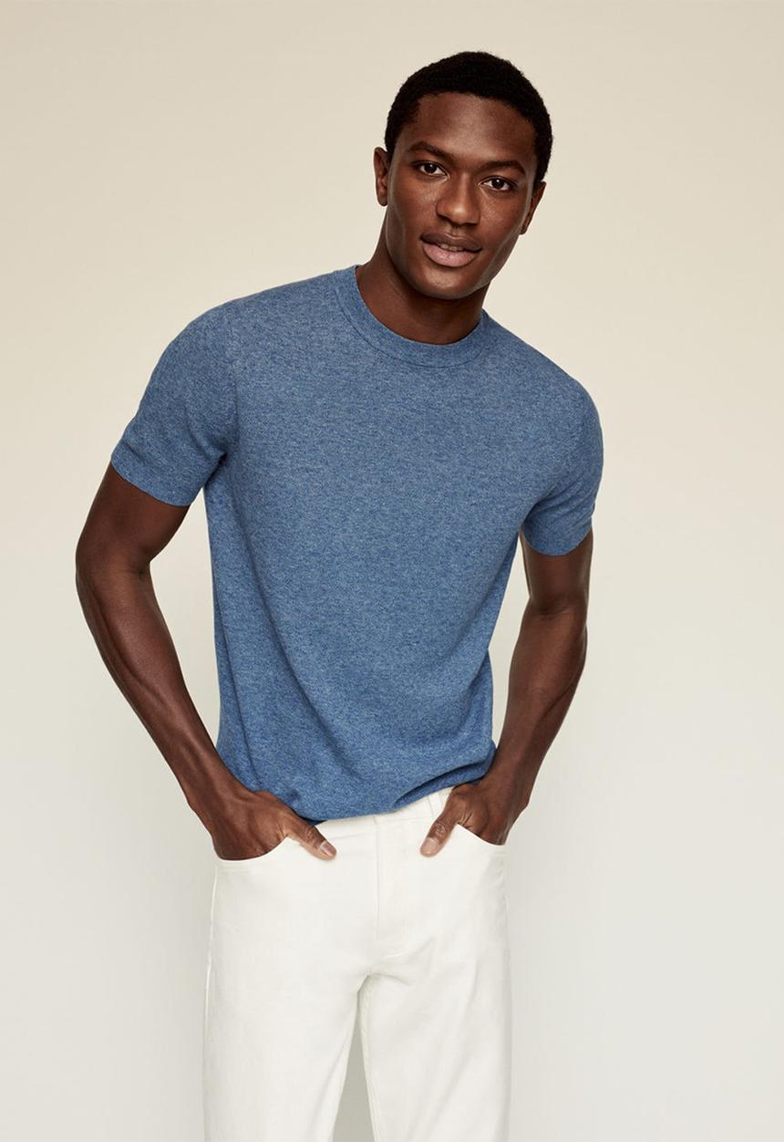 MANGO - Polo shirt andrew - medium blue