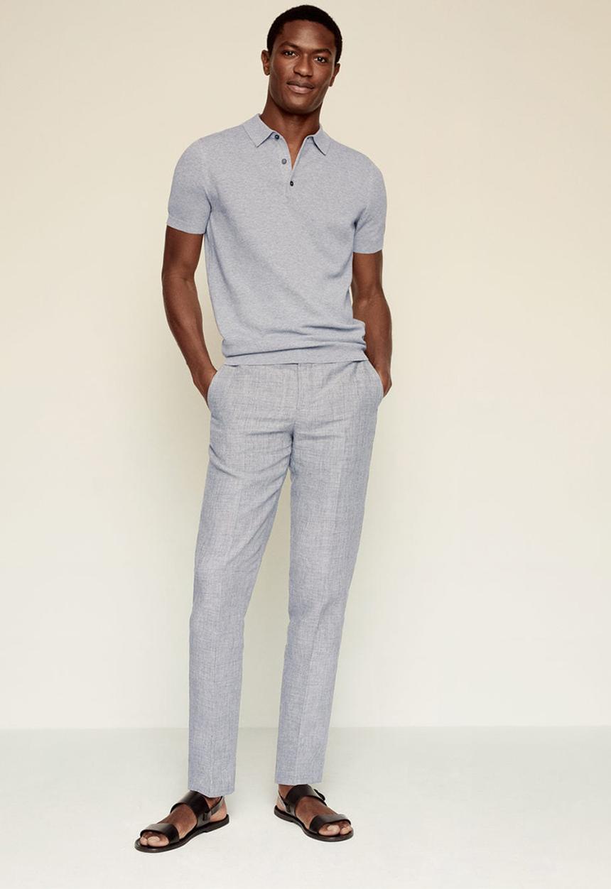 MANGO - Polo shirt andrew - grey