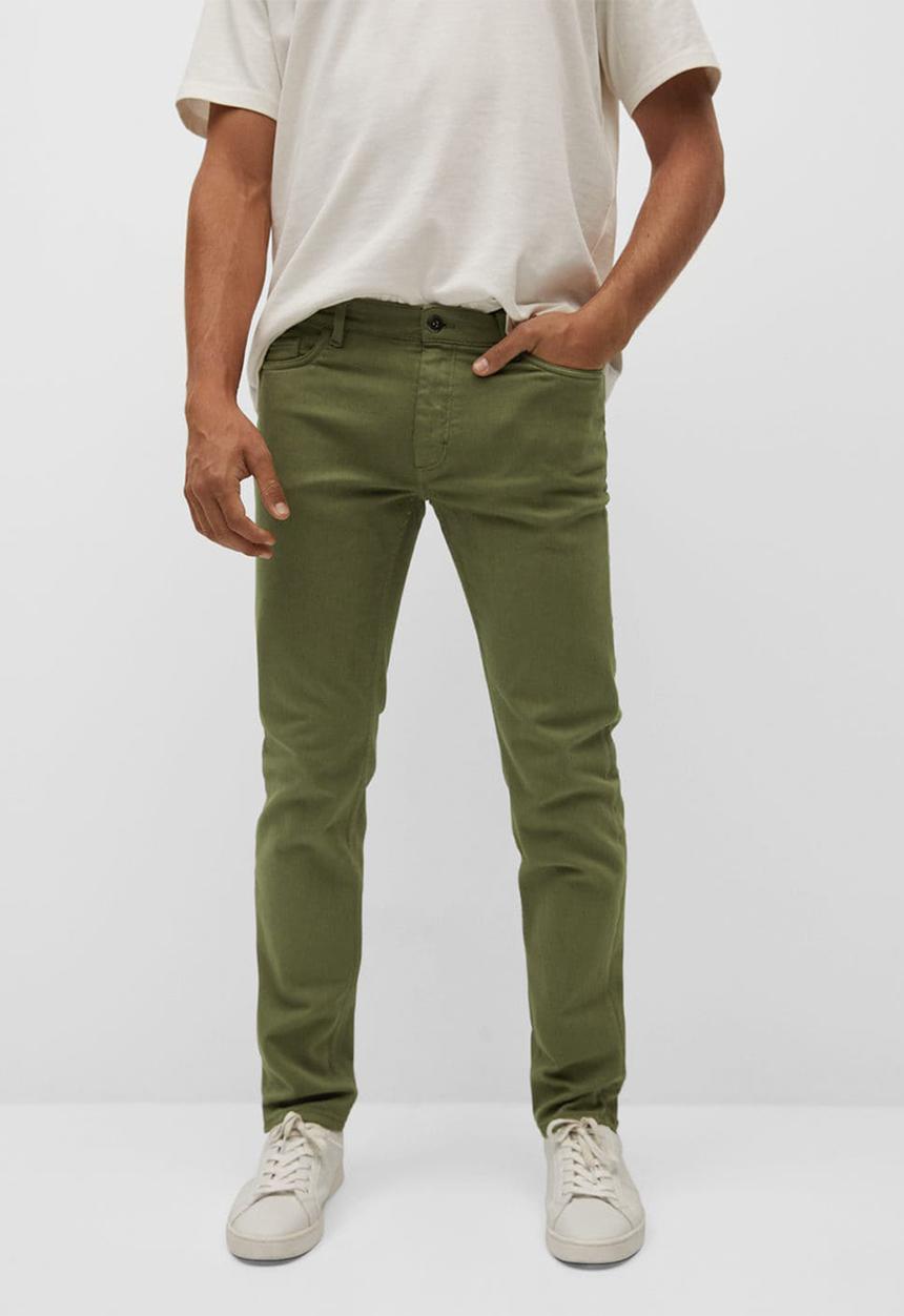 MANGO - Trousers ibiza - khaki 